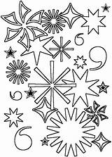 Coloring Fireworks Pages July 4th Kids Printable Color Firework Sheets Colouring Vuurwerk Fourth Adult Print Kleurplaten Adults Clipart Activity Oud sketch template