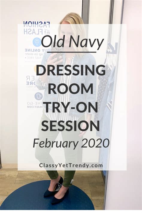 old navy dressing room try on for a spring capsule