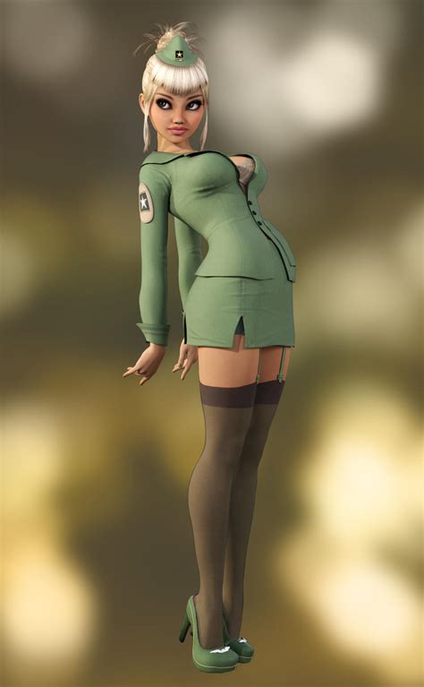 sexy little pinup army girl by roy3d on deviantart
