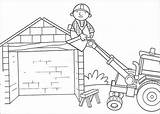 Bob Coloring Roof Builder Pages Helps Scoop Go Printable Kolorowanki Na Puzzle sketch template