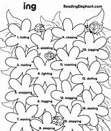 Worksheet Worksheets Phonics Inflectional Endings Readingelephant sketch template