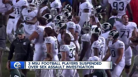 3 msu football players suspended over sex assault investigation youtube