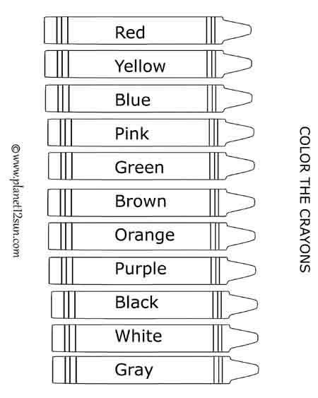 crayons coloring page geniuscom printables