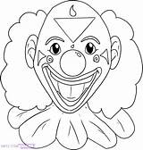 Clown Coloring Pages Scary Face Creepy Evil Getcolorings Printable Clowns Color Head Getdrawings Colorings sketch template