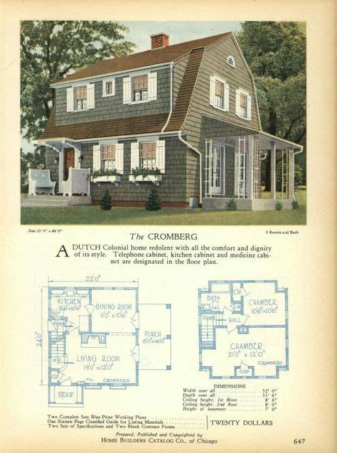 pin  bk gatsby  architecture antique building plans dutch colonial homes home builders