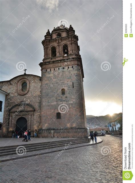 Partial View Of The Church Of Santo Domingo Cusco Peru