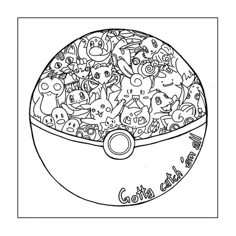 pokeball coloring page pokemon pokeball coloring pages ball printable