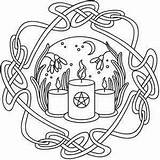 Coloring Pagan Imbolc Pages Wiccan Wheel Year Urbanthreads Embroidery Designs Book Colouring Patterns Stencil Crafts Shadows Urban Threads Awesome Unique sketch template