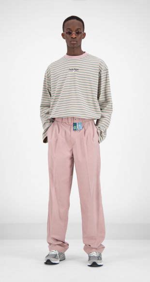 daily paper daily paper  pink striped fong longsleeve