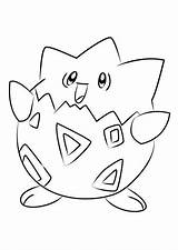 Pokemon Easy Coloring Togepi Sketch Pages Drawing Printable Draw Anime Templates Kids Getdrawings Paintingvalley sketch template