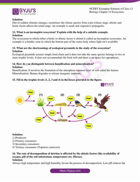 Ncert Exemplar Solutions Class 12 Biology Chapter 14 Visit Here To