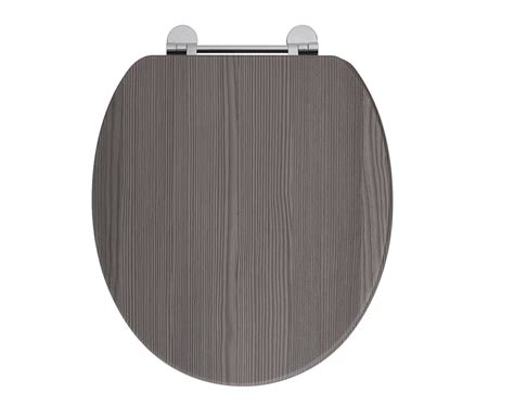 wooden soft close toilet seat avola grey frontlinebathroomscom