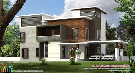 sq ft box type home plan kerala home design bloglovin