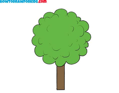 draw  tree  kindergarten easy tutorial  kids
