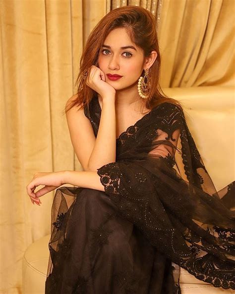 Jannat Zubair In Black Saree Or Red Lehenga The Best Embellished