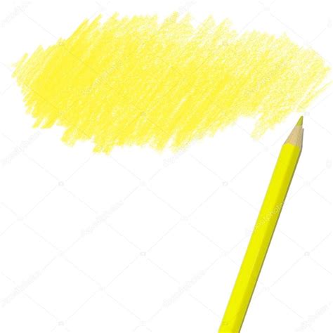 dessin au crayon jaune image libre de droit par punphoto