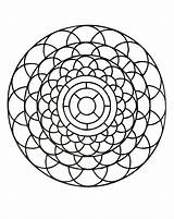 Mandala Mandalas Coloring Simple Pages Print Imprimer Kids Color Gratuit Adult Geometric Coloriage Colouring Adults Printable Colorier Drawing Zen Stress sketch template