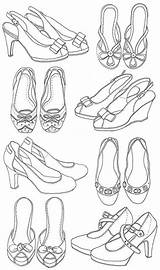 Shoes Coloring Pages Beautiful Para Shoe Kolorowanki Sapatos Embroidery Adults Digi Projects Flickr Girl Some Colorir Draw Color Paper Really sketch template