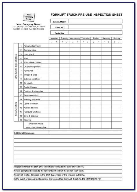truck pre trip inspection form  form resume examples gwkqyakwv