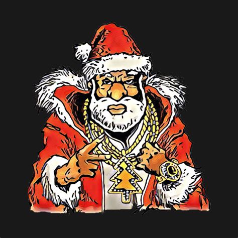 gangster santa christmas kids  shirt teepublic