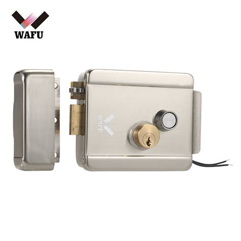 wafu smart electric gate door lock secure electric metallic lock electronic door lock door