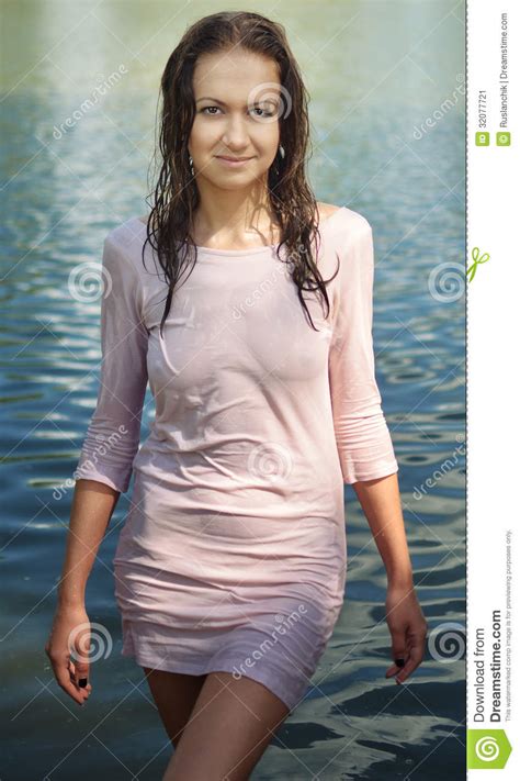 Wet Dress Stock Image Image Of Russian Green Brown