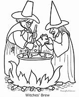 Coloring Pages Halloween Witches Witch Colouring Printable Scary Printing Help Color Print sketch template