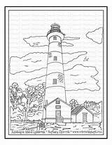 Lighthouse Assateague Realistic Steph sketch template