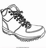 Wanderschuhe Boots Malvorlage Kleidung Ausmalen Tying Diverse Sandalen Gratismalvorlagen sketch template