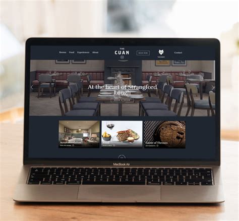modern website redesign  county  hotel  cuan websiteni