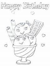 Birthday Folding Coloring Card Cards Printable Template sketch template