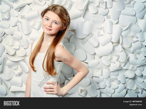 Beautiful Blonde Teen Girl Wearing Image And Photo Bigstock