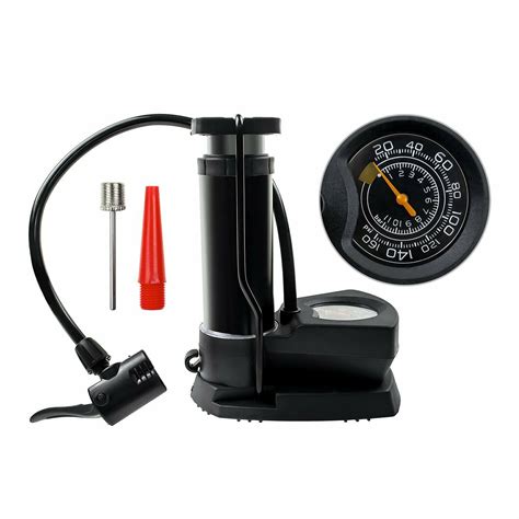 addmotor black bike pump mini portable bicycle foot pump pressure gauge tire air pump walmart