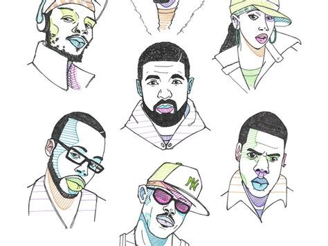 toronto artist chris o keefe drawing a rapper a day for a year hiphopdx