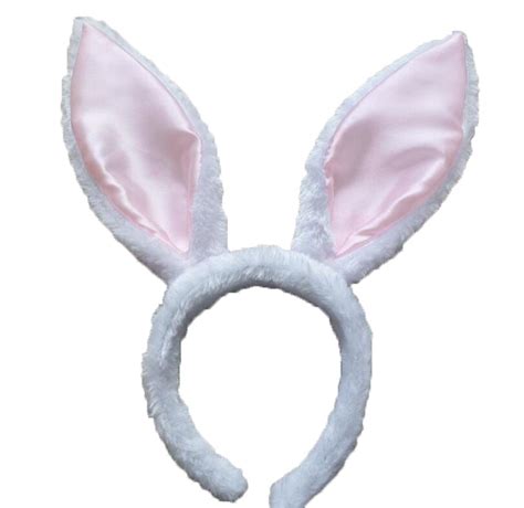 soft white pink easter bunny ears headband