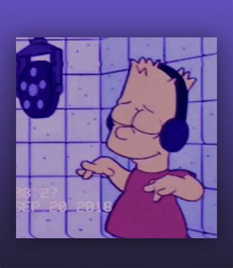 Bart Simpson Vibing Music Aesthetic Music Cover Photos