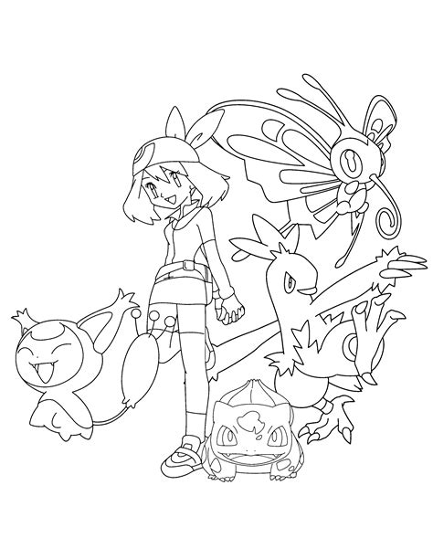 serena pokemon coloring pages coloring pages