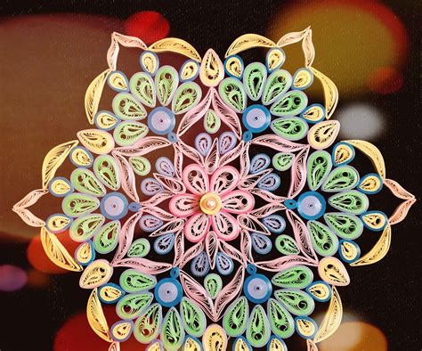 quilling stress relief mandala  steps  pictures instructables