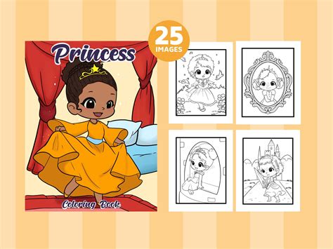 princess coloring book black girl princess queen coloring pages cute