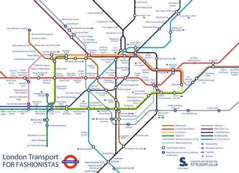 london tube map gets a fashion makeover from canary waif