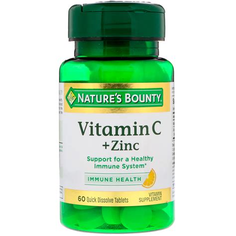 natures bounty vitamin  zinc natural citrus flavor  quick
