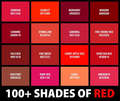 shades  red color names hex rgb cmyk codes creativebooster