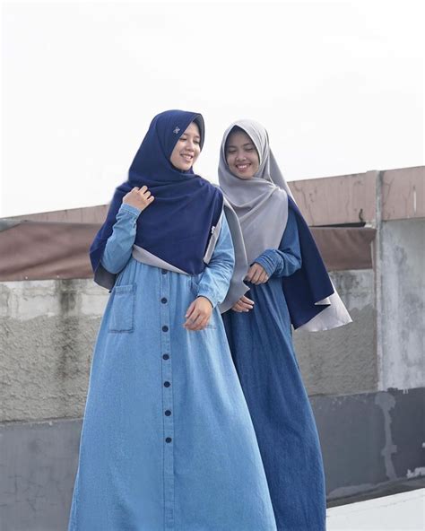 gamis denim pocket light denim distributor hijab alila