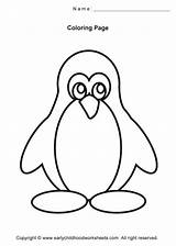 Coloring Pages Penguin Kids Simple Easy Printable Outline Color Basic Penguins Cartoon Chinstrap Christmas Emperor Drawing Cute Getcolorings Getdrawings Car sketch template