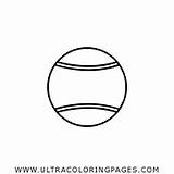 Tenis Colorear Pelota Tennis Palla Ultra Ultracoloringpages Stampare sketch template