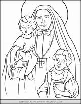 Cabrini Coloring Xavier Saint Francis Thecatholickid sketch template