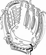 Baseball Glove Clipart Cliparts Clipartbest Coloring sketch template
