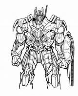 Optimus Prime sketch template