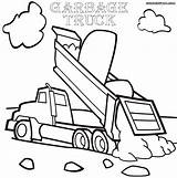 Truck Garbage Coloring Pages Dump sketch template