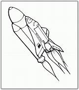 Spaceship Coloring Nasa Pages sketch template